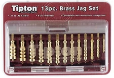 Tipton 749245 Jag Set Multi-Caliber 8-32/5-40 Thread Brass 13 Pieces Includes St