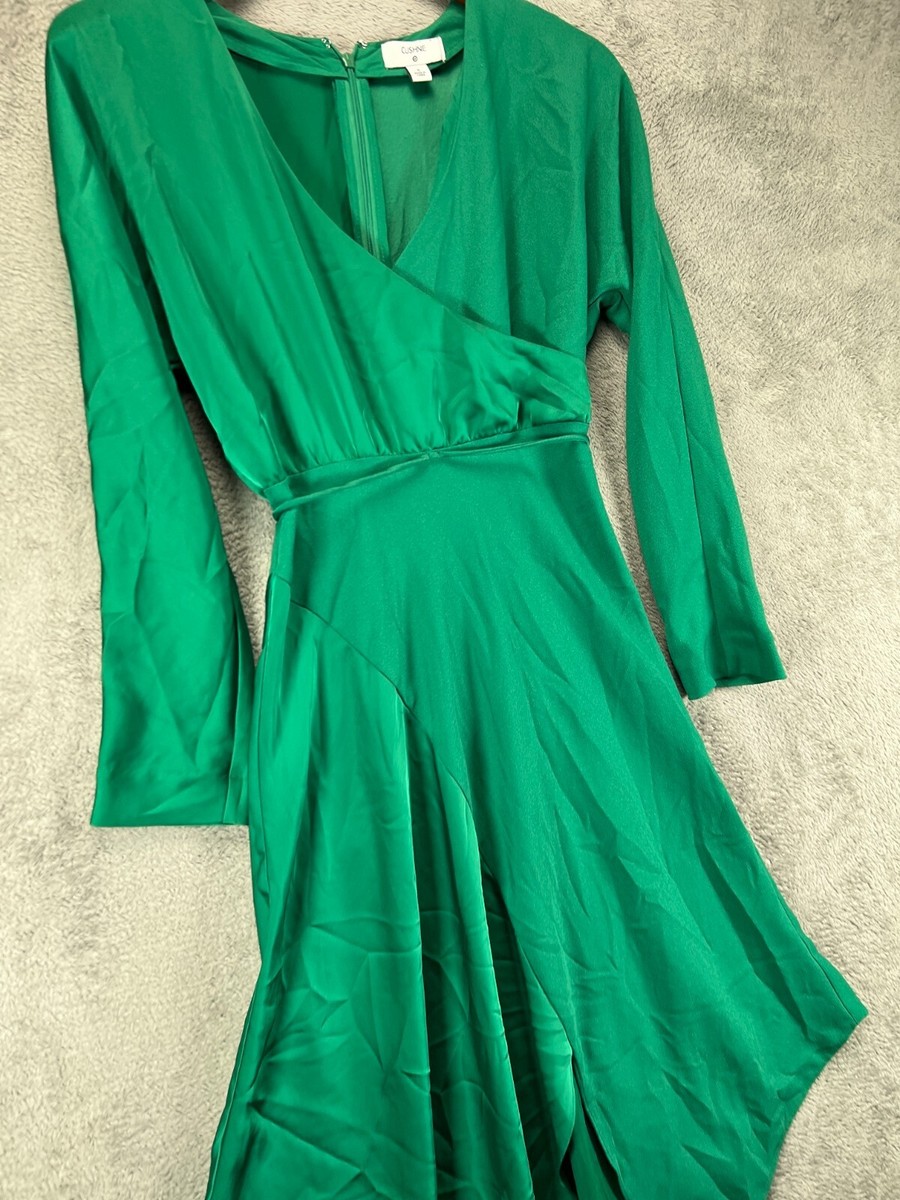 green emerald velvet dress Stay Close Emerald Green Swing Dress, Medium - The Mint Julep Boutique main image 1