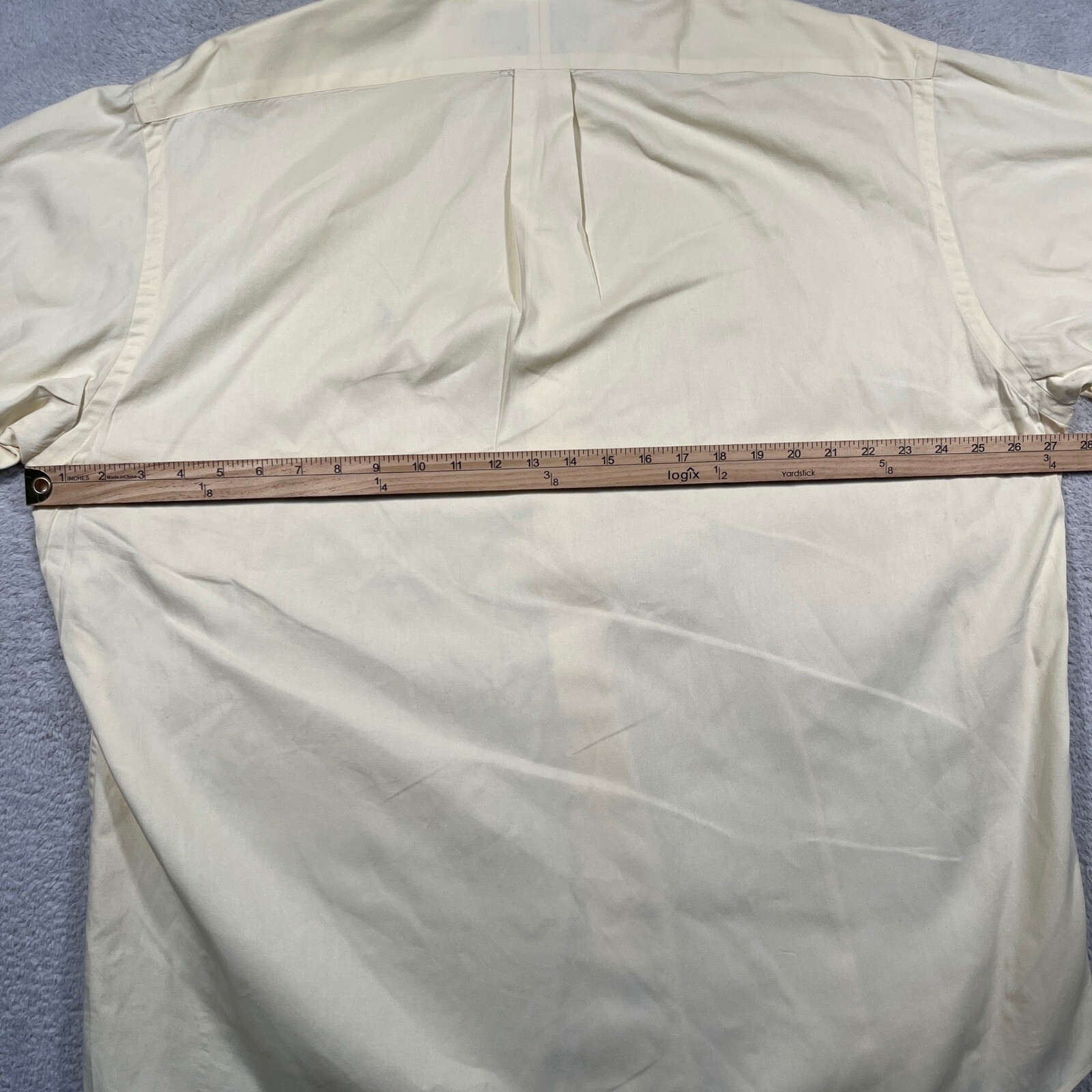 Vintage Polo Ralph Lauren Blaire Button Down Shirt Pale Yellow Classic Fit L thumbnail 5