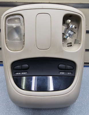 02-05 Dodge RAM Overhead Console DOME Light Roof Storage Compartment LT TAN 05