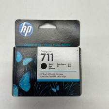 HP 711 Black Ink Cartridge CZ133A 80ml Large Size - Genuine - 10/2027 Date-NEW