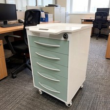 5 Drawer Removable Assistant Mobile Cabinet Store Cabinet Green Cupboards