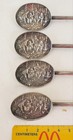 4 VINTAGE S&F DENMARK 297 SILVERPLATE MINT JULEP SPOONS STIRRER, 8" — photo 2