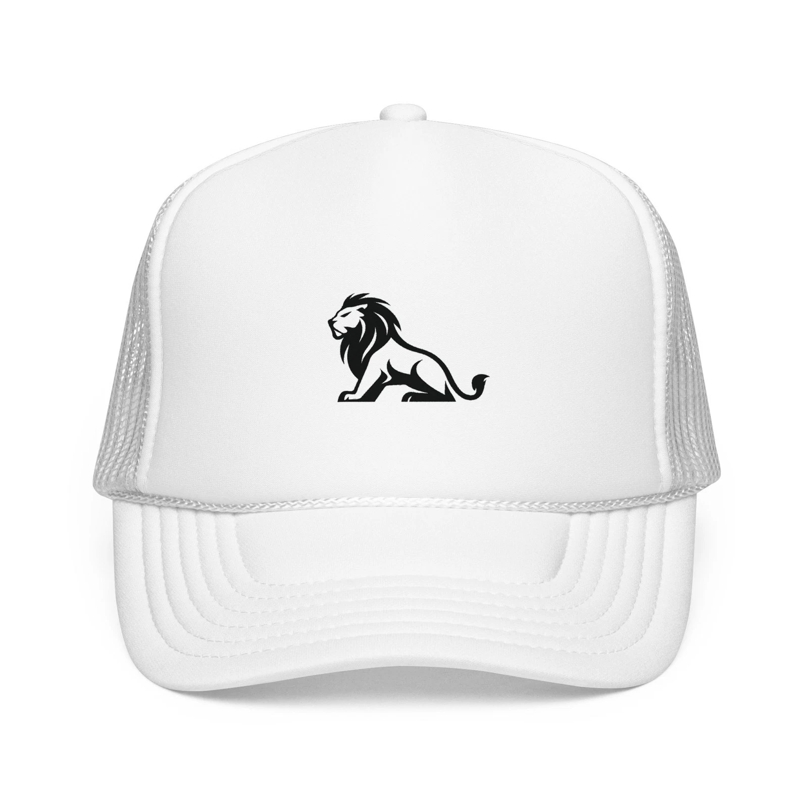 Lion Logo Foam Trucker Hat | Minimalist Animal Design