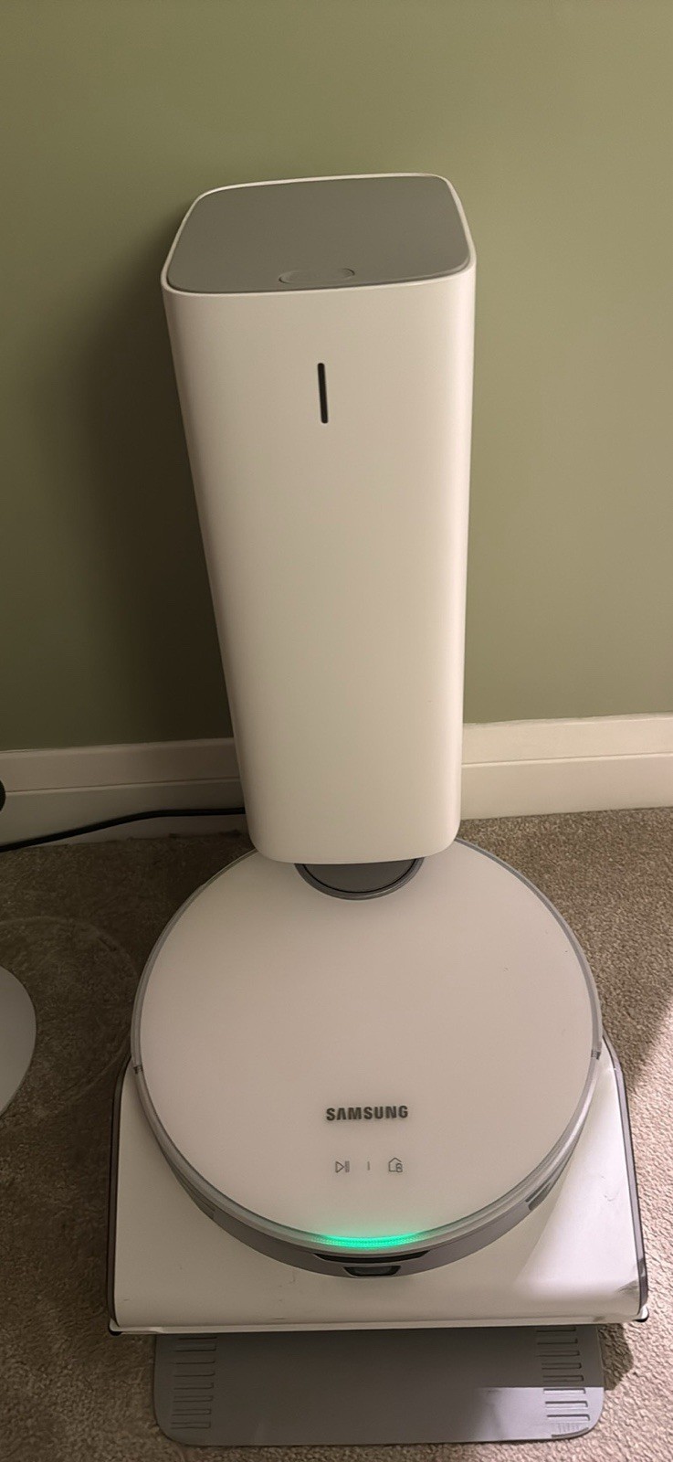 Samsung Jet Bot AI+ Robot Vacuum Cleaner - Misty White (VR50T95735W/EU)