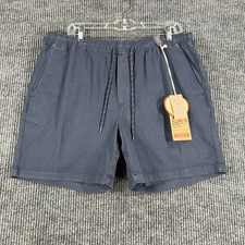 Faherty Essential Stretch Shorts Mens XL Extra Large Blue Casual Comfort New