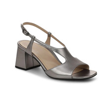 VIONIC Women's Raquel Heeled Sandal, Pewter Leather NEW WT