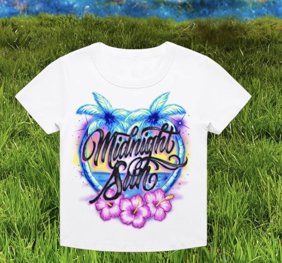 Zara Larsson Official Concert Merch T Shirt Midnight Sun Baby Tee Size XL NEW