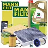 Mann Inspektionspaket Filtersatz FÜR Audi A3 Q3 Seat Skoda Vw Golf 7 1.6 2.0 Tdi