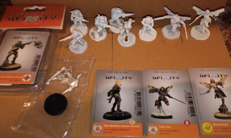 Corvus Belli Infinity Ariadna Caledonian USA Kosmoflot NA2 Mercenaries