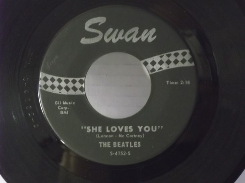 The Beatles,Schwan 4152,"She Loves You"USA,7"45,1963,gestempelte Zahlen, postfrisch