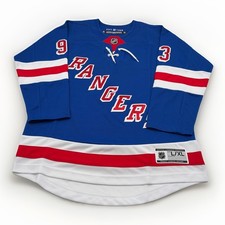 NHL NEW YORK RANGERS Jersey Blue MIKA ZIBANEJAD #93 MENS SIZE L/XL - (#E3-C4)