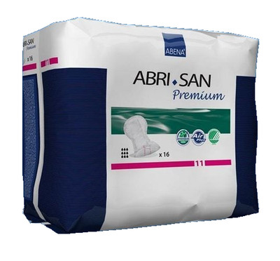Abena Abri-San Premium Unisex Incontinence Liner Contoured 15''x29'' 9389 16-Ct