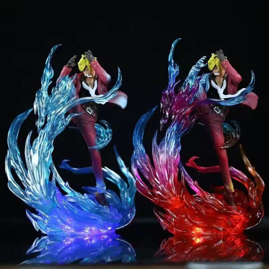 Kit de garaje de figura Sanji de una pieza Vince Smoke usado conjunto de modelo