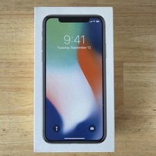 Apple iPhone X Silver 64GB EMPTY BOX ONLY