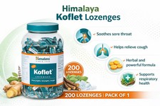 Himalaya Koflet Lozenges 200 Count Herbal Supports throat and oral comfort