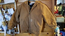 Youth Carhartt Jacket Kids Small 7/8 Slightly Faded Distressed Hooded