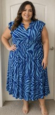 Love Is All Plus Size Dress 2x Blue Teal Brand New Doesn’t Wrinkle NWT