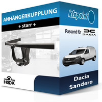 für Dacia Sandero 06.2008-12.2012 Hook AnhäNgerkupplung Starr Neu