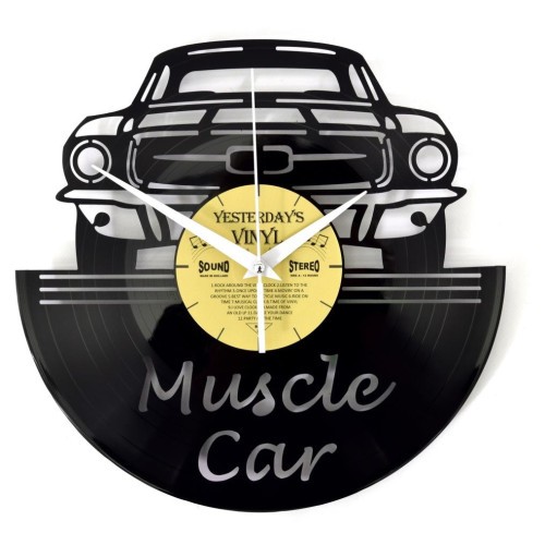 Horloge vinyle Muscle Car, la déco murale idéale pour transformer votre salon ou votre garage