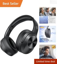 Ultra Comfort Over-Ear Bluetooth Headphones with HD Sound  Noise Cancellation