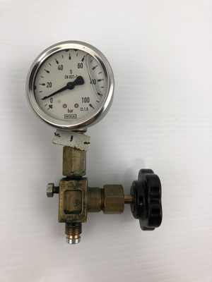 #ad Wika EN 837 1 Pressure Gauge 0 100 bar with Turn Knob Handle $30.00