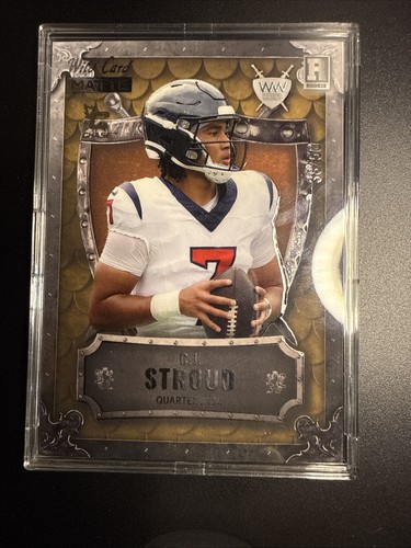 CJ STROUD WILD CARD MATTE WEEKEND WARRIOR RC 12/50 SSP GOLD - Picture 12 of 12