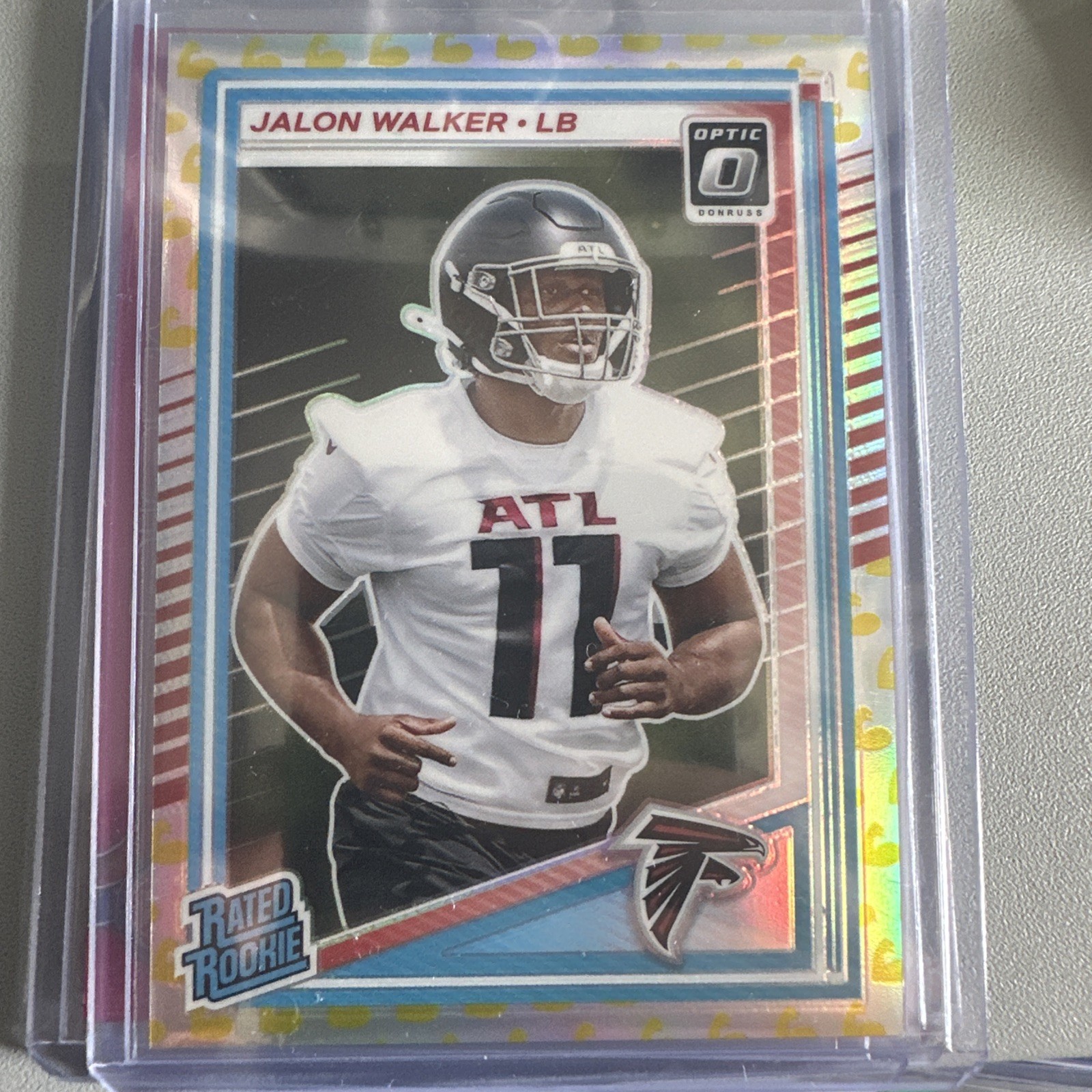 2025 Donruss Optic Rated Rookie Jalon Walker RC #290 Flex Emoji Prizm /199
