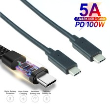 1.5ft USB 3.2 Gen 2 Type-C Male/Male Cable PD to 100W/5A to 20Gbps Black