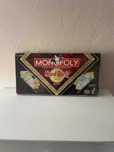 Vintage Monopoly Hard Rock Cafe Edition 2002 Board Game Hasbro Sealed