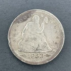 1853 Seated Liberty Quarter W/ Arrows & Rays
