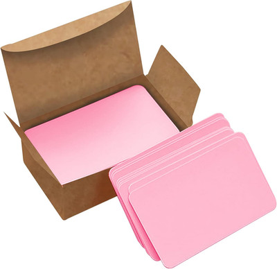 300PCS Small Blank Index Cards 3.5X2 Inches Note Cards Study Flash Cards, Word M