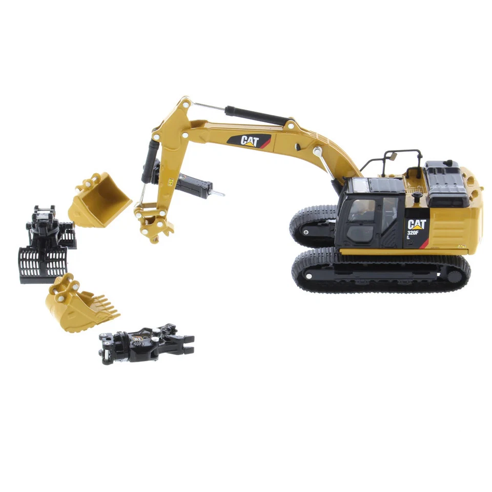 Caterpillar Cat 320F L Excavator Worktools 1:64 Scale Diecast Masters 85636 - Image 2 of 4