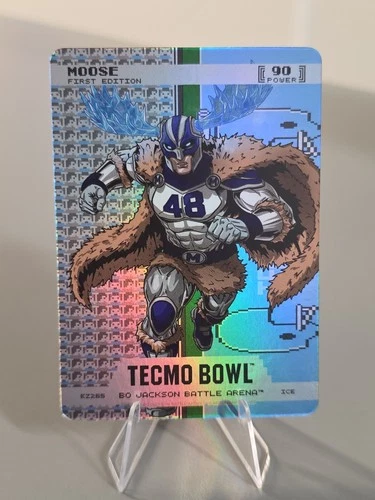 Bo Jackson Battle Arena Tecmo Bowl Daryl Johnston Moose Endzone Fire Battlefoil