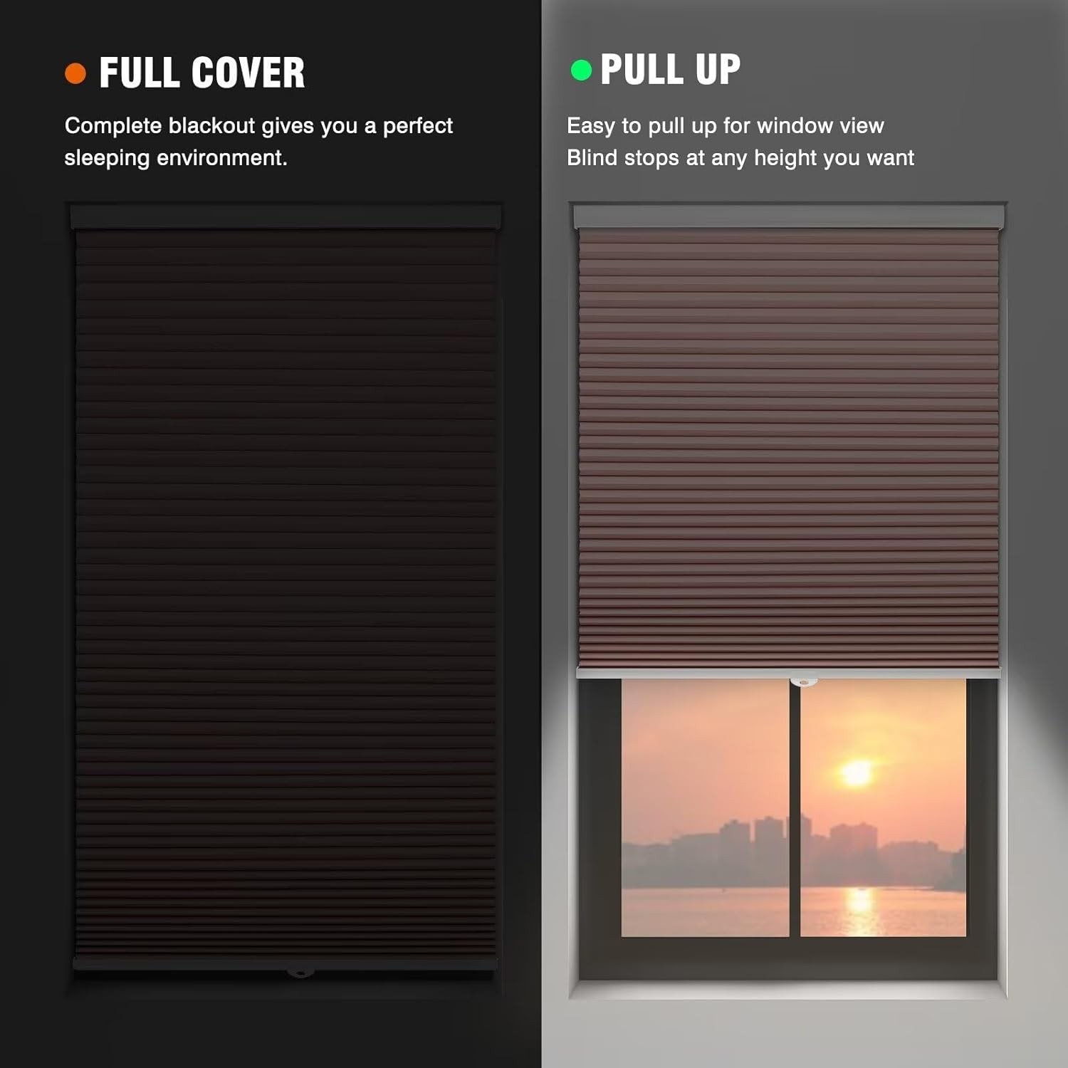 Changshade 1.5in Blackout Cordless Home Decorators Cellular 