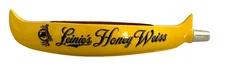 LEINENKUGEL'S HONEY WEISS BEER SCREW-IN TAP HANDLE 13" WOOD CANOE YELLOW