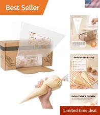 18 Inch Piping Bags, 100PCS Thickened Disposable Pastry Bags, Large Capacity,...