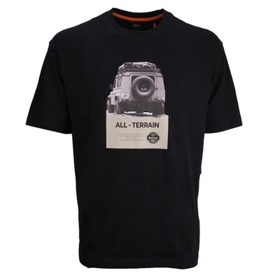 BOSS Herren T-Shirt Te Wagon Relaxed Fit schwarz 50546958 001 black