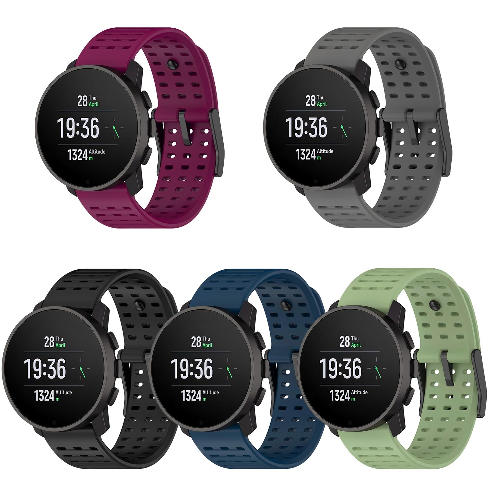 Bracelet Coros Apex 2 Pro silicone 22mm montre sport rechange souple