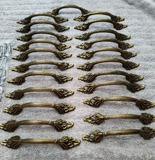 LOT OF 23 Amerock Vintage Handle Drawer Cabinet Pull 1330 Brass French Design