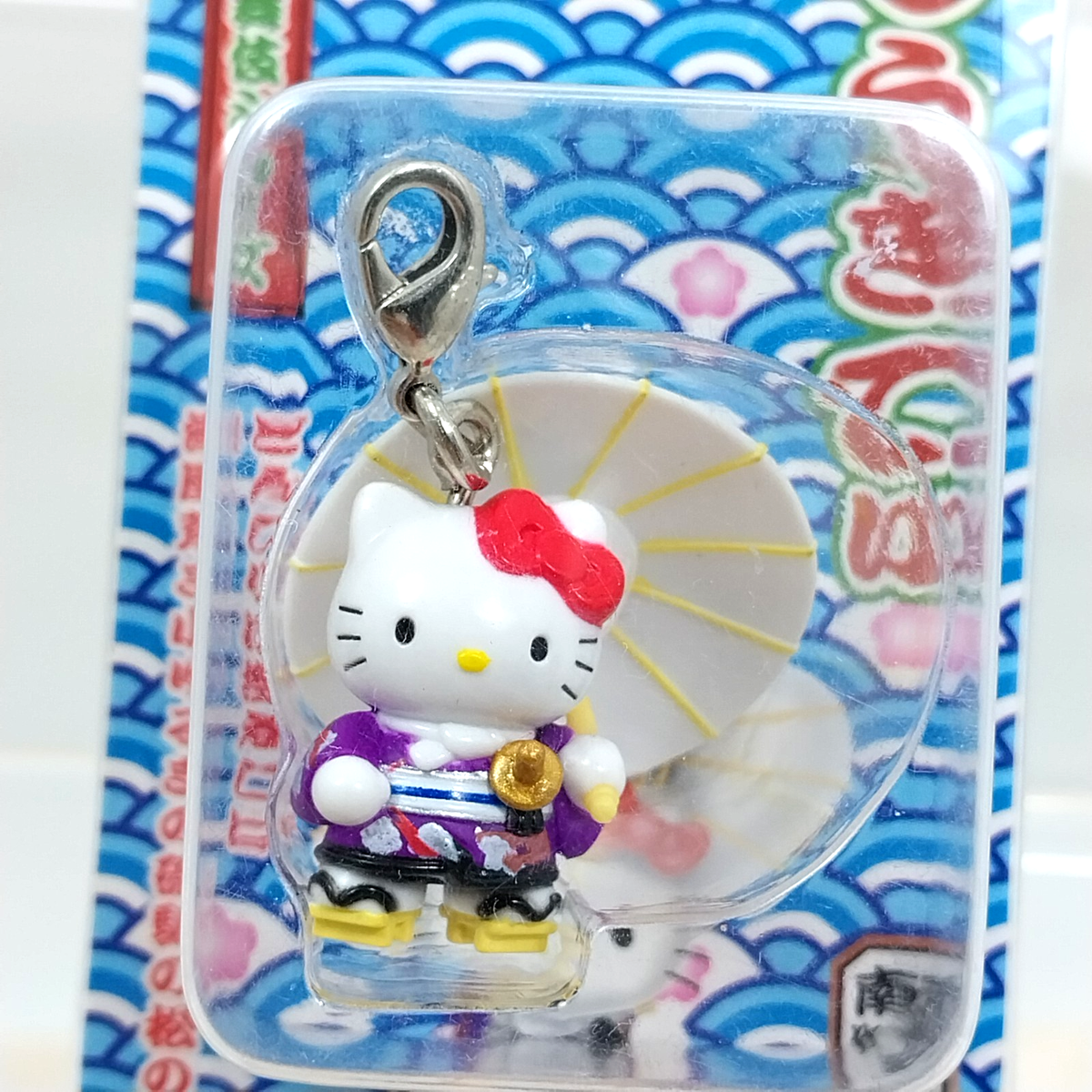 GOTOUCHI KITTY ストラップ Hello Kitty Gotochi Netsuke Kabuki Series Mascot Charm Keychain