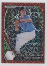 2021 Panini Prizm Draft Picks Red Velocity Prizm Peter Heubeck #PDP101 04h3