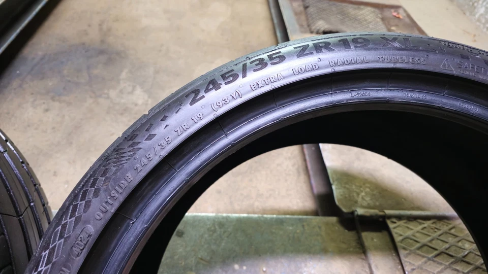 2x Continental SportContact 7 245/35 ZR19 93Y XL | DOT 4024 | Restprofil 6-6,5mm - Bild 3 von 4