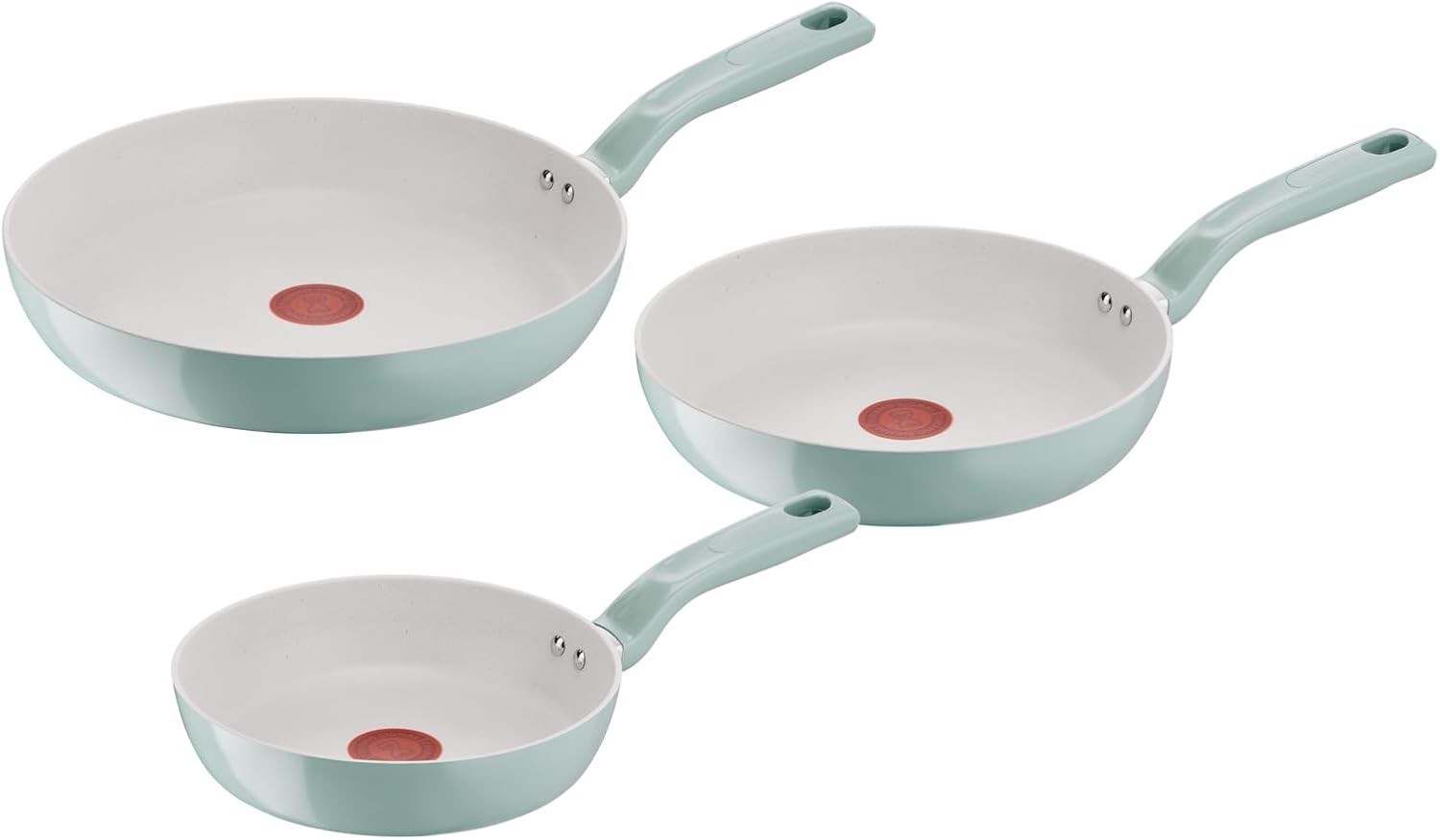 Set 3 Padelle Salvia Eco-Friendly Alluminio Riciclato Antiaderente