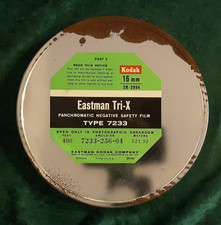 Vintage Kodak Eastman Tri-X Panchromatic Negative Film - 400' Roll Expired 1963