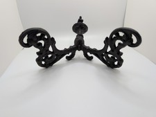 Antique Hook Hat Coat Rack Hall Tree Vintage Victorian Cast Iron Hardware 6x6x5