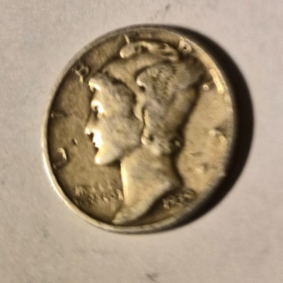 US Mercury Dimes 90% Silver 1916- 1945 Random Dates Free Shipping