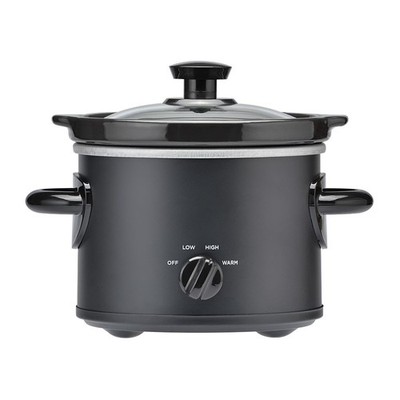  2 Qt Manual Slow Cooker, Matte Black