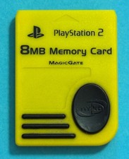 Official Sony Playstation 2 PS2 Memory Card 8MB Magic Gate Nyko Yellow