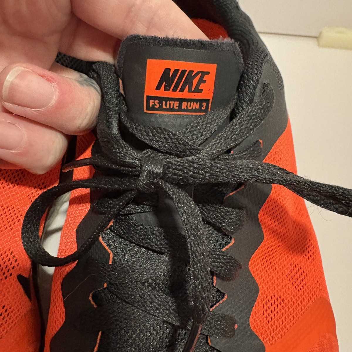 Nike FS Lite 3 Running shoes neon orange black mens size 9  display picture 1